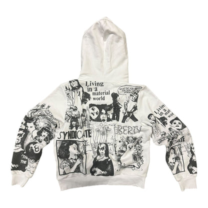 THE SYNDICATE "LIBERTY" HOODIE - WHT (SYNQH_2)