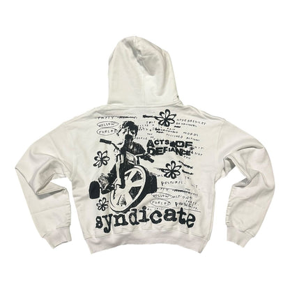 THE SYNDICATE "DEFIANCE" ZIP UP-WHT (SYNH_2)
