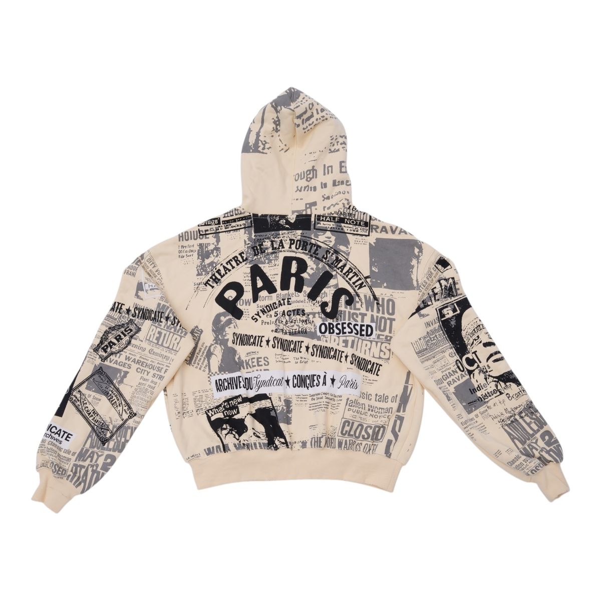 THE SYNDICATE "ARCHIVE" ZIP UP- BONE (SYNH_17)