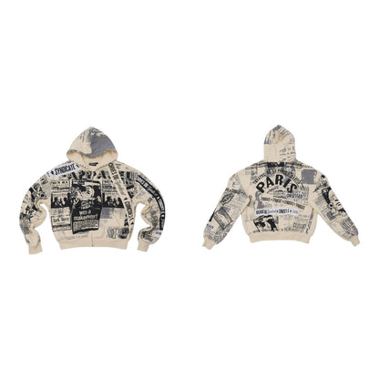 THE SYNDICATE "ARCHIVE" ZIP UP- BONE (SYNH_17)