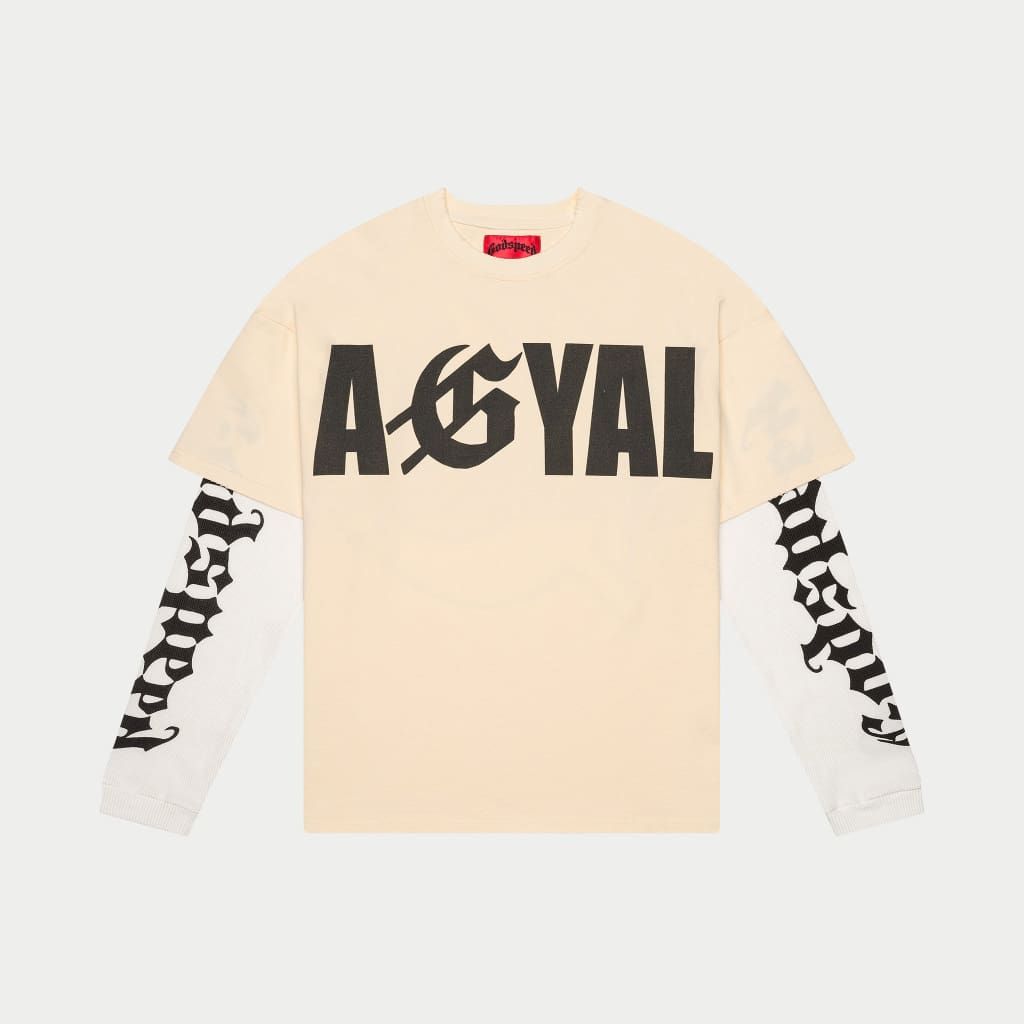 Godspeed  AGYAL Layered T-Shirt (Bone) (Agyal-Layered-T-Shirt-Bone)