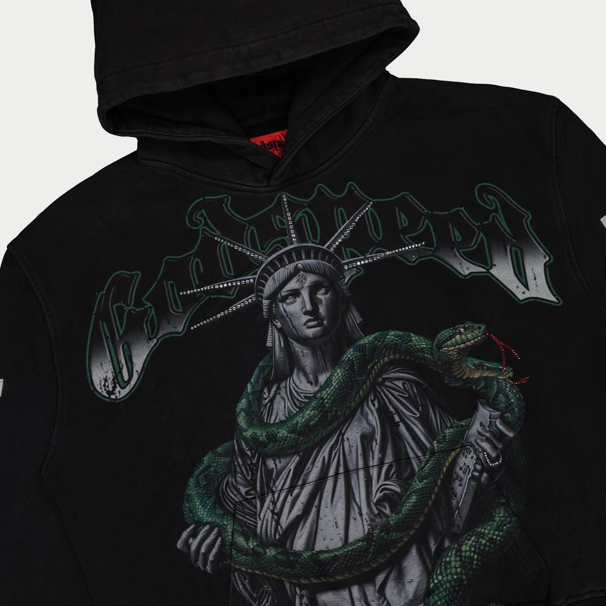 Godspeed Top 5 Slizzy VVS Hoodie (Black Wash) (Top-5-Slizzy-Vvs