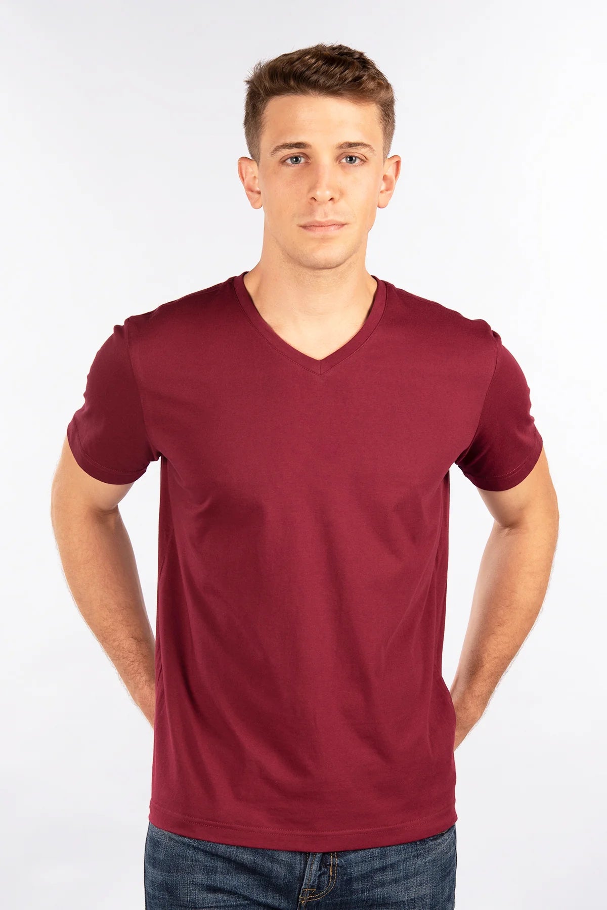 CityLab -Basic T-Shirt, V Neck 0208V