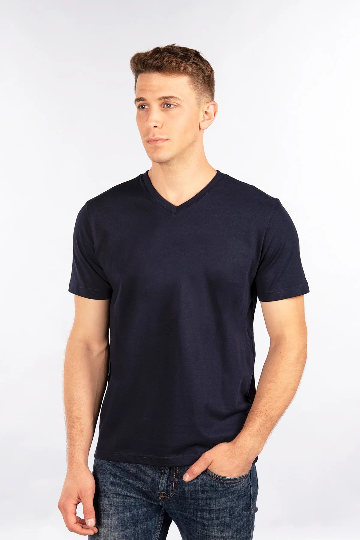 CityLab -Basic T-Shirt, V Neck 0208V