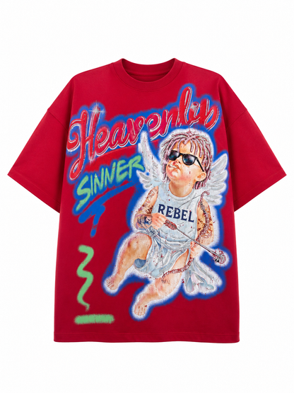 ROKU STUDIO HEAVENLY FADED RELAXED LOOSE FIT TEE