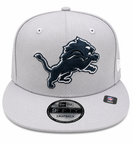 NEW ERA DETROIT LIONS GRAPHITE 9FIFTY SNAPBACK CAP