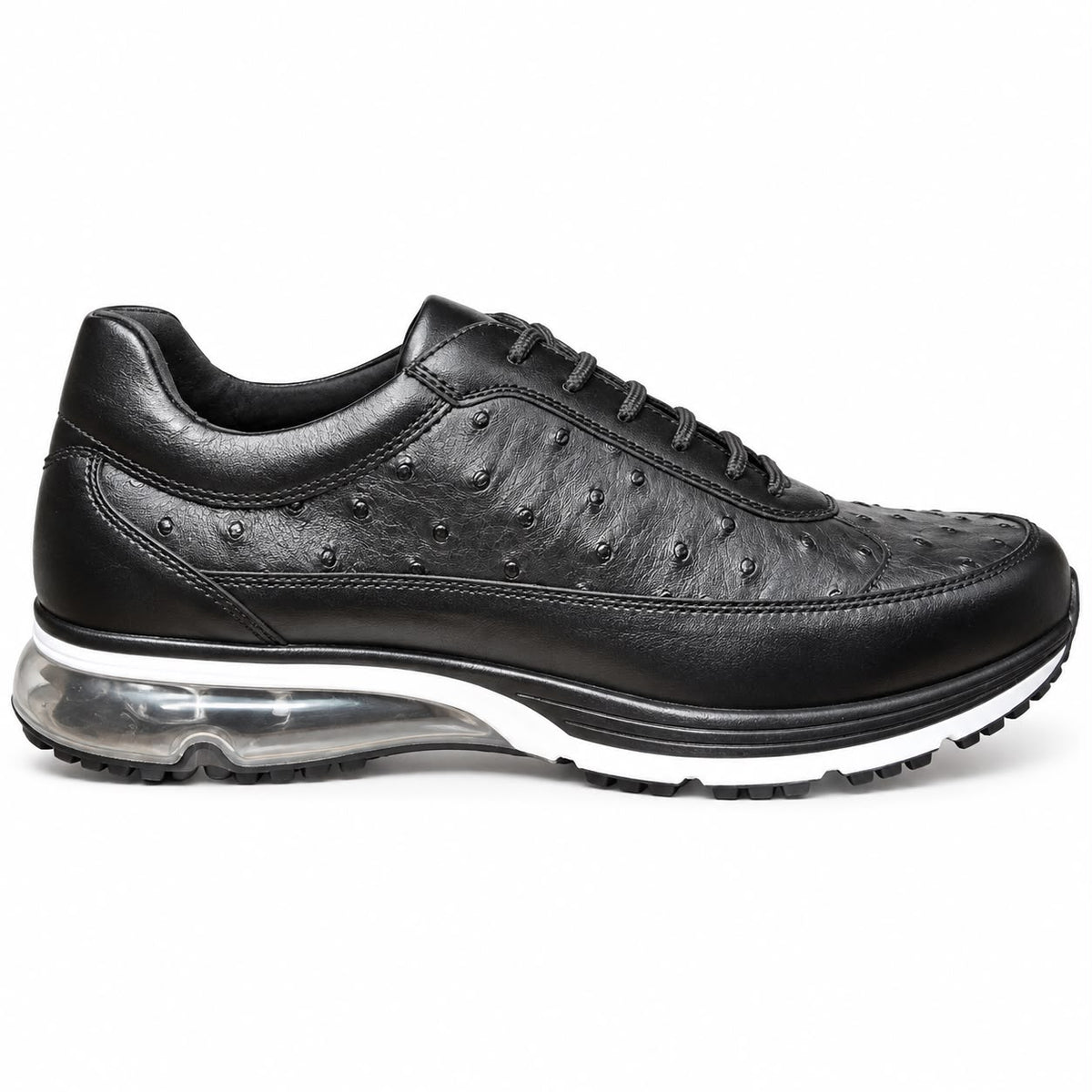 SIO OSTRICH EMBOSSED AIR CUSHION LOW TOP SNEAKERS (VISTA-000)