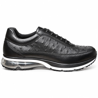 SIO OSTRICH EMBOSSED AIR CUSHION LOW TOP SNEAKERS (VISTA-000)