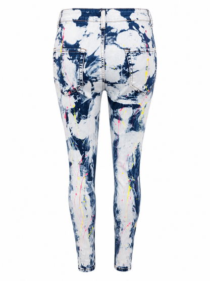 REDFOX WOMEN'S DISTRESSED PAINTER SKINNY JEAN