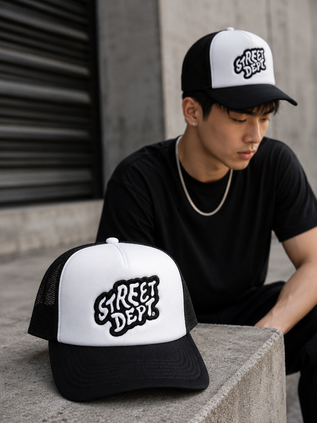 STREET DEPT STREET CRAZY TRUCKER HAT