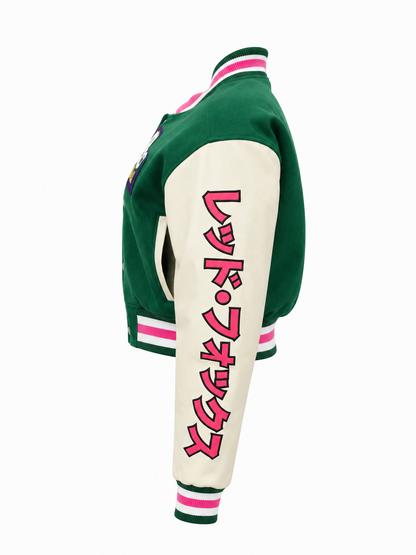 REDFOX WOMEN VARSITY JACKET W/PATCHES
