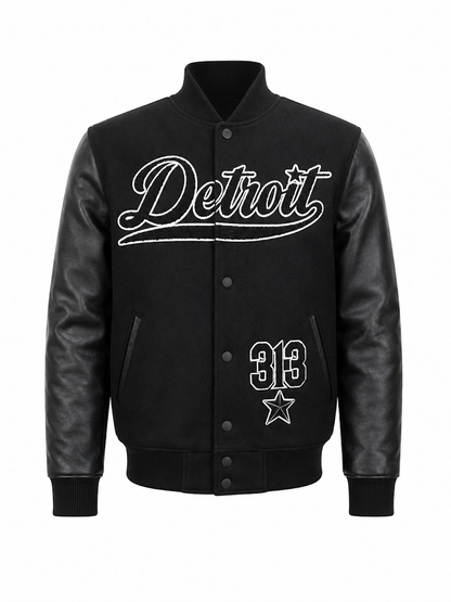 ROKU STUDIO BRACE KNUCKLE VARSITY JACKET (#RK6481894)
