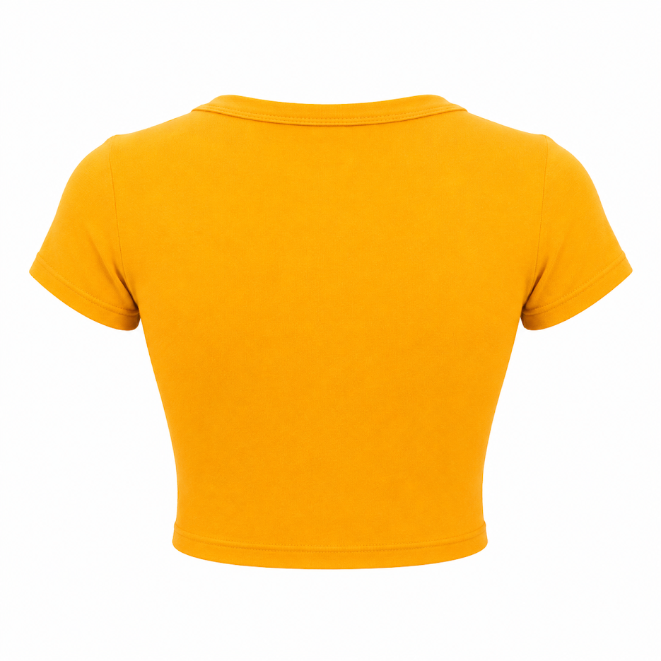 SHARP TRADING WOMEN ROUND-NECK CROP TEE