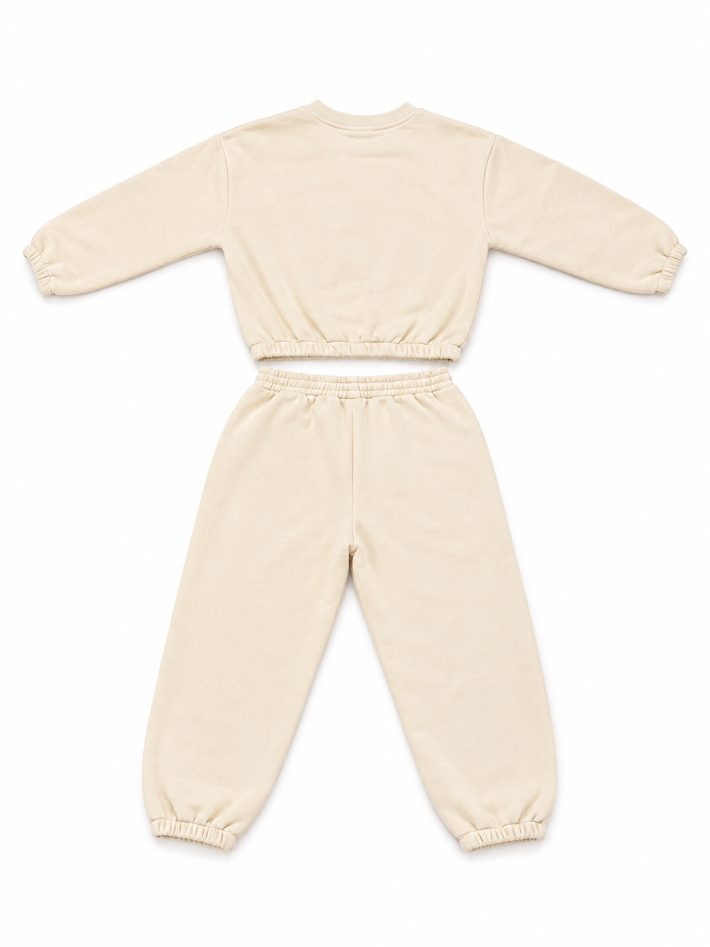 CUTIE PATOOTIE GIRLS CREWNECK FLEECE (2PCS) JOGGING SET