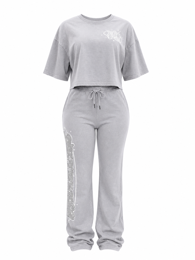 REDFOX MINERAL WASH "FEARLESS" S/S & PANT SET (ST6616P)