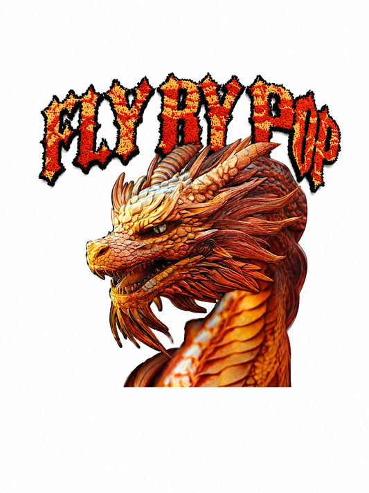 FLY BY POPULARITY DRAGON OVERSIZED TEE