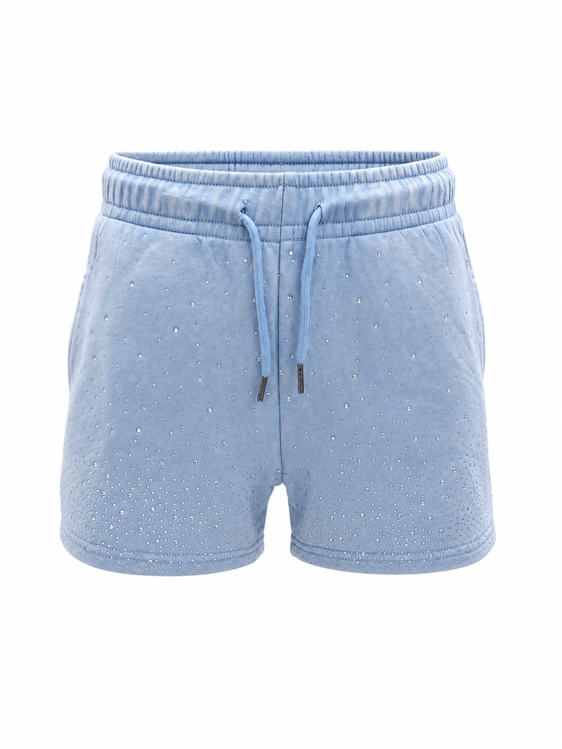 REDFOX WOMEN'S FRENCH TERRY SHORT W/RHINESTONE (PS3636)