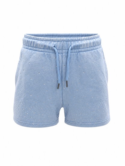 REDFOX WOMEN'S FRENCH TERRY SHORT W/RHINESTONE (PS3636)