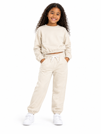 CUTIE PATOOTIE GIRLS CREWNECK FLEECE (2PCS) JOGGING SET
