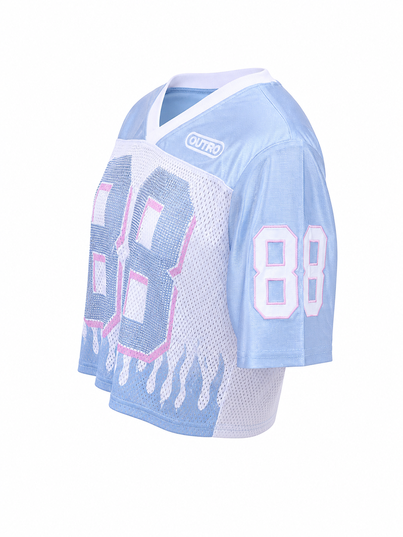 REDFOX WOMEN'S "BORN TO RIDE" CROP MESH JERSEY (TE6618)