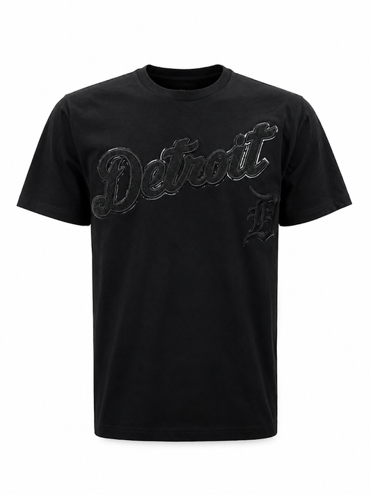 PRO STANDARD MEN'S TRIPLE BLACK DETROIT TIGERS T-SHIRT