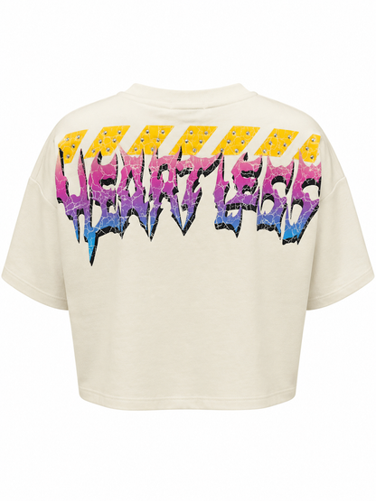 REDFOX WOMEN'S "HEARTLESS CYBER DOLL" CROP TEE