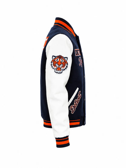 PRO STANDARD DETROIT TIGERS SPLIT LOGO M RIB VARSITY JACKET