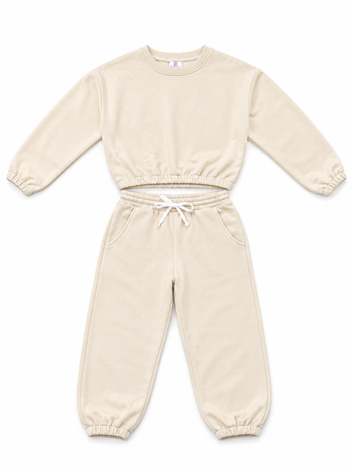 CUTIE PATOOTIE GIRLS CREWNECK FLEECE (2PCS) JOGGING SET