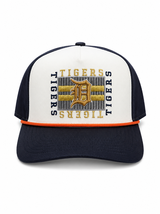 PRO STANDARD DETROIT TIGERS STACKED STRIPE STRAPBACK CAP