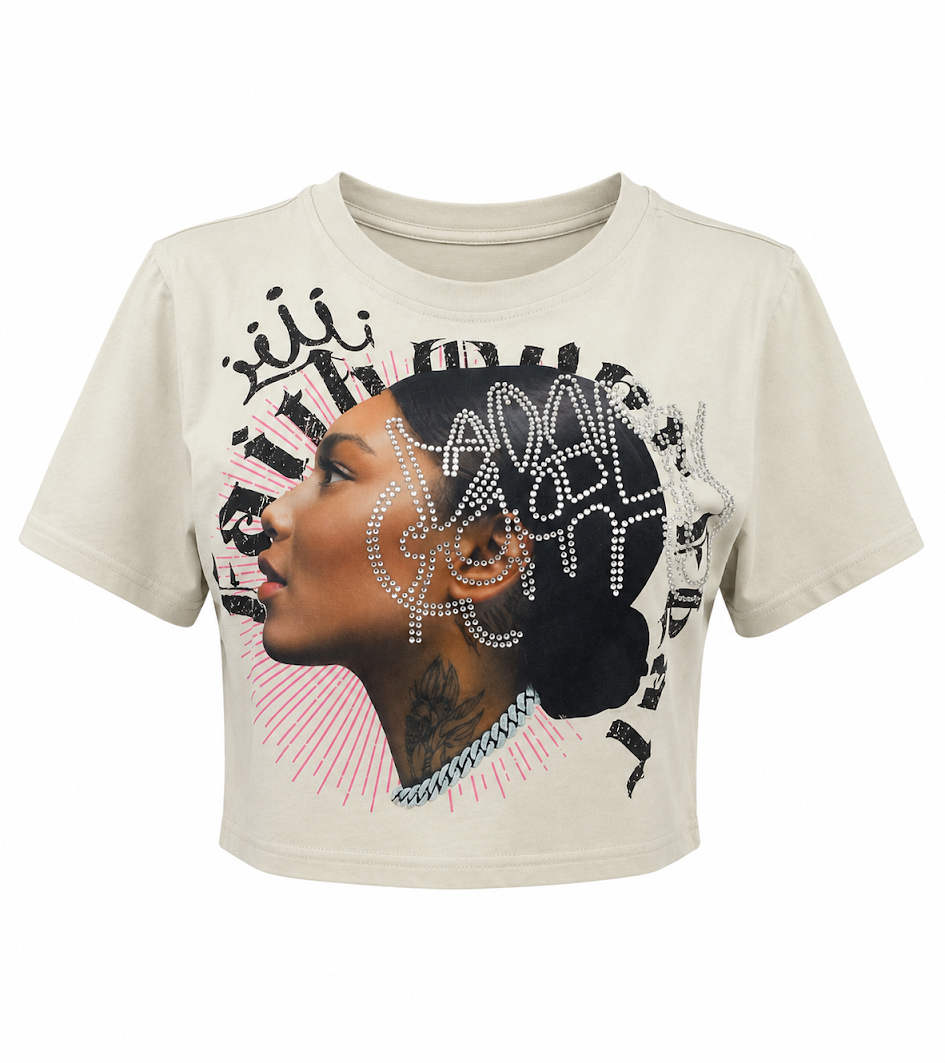 REDFOX WOMEN'S "CROWNED IN FAITH" CROP TEE