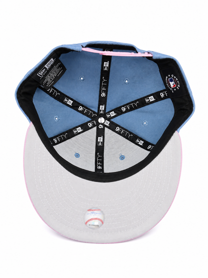NEW ERA DETROIT TIGERS STEEL BLUE/PINK 9FIFTY SNAPBACK CAP