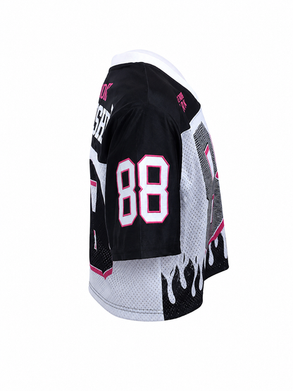 REDFOX WOMEN'S "BORN TO RIDE" CROP MESH JERSEY (TE6618)