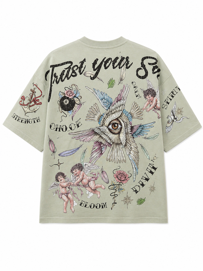 ROKU STUDIO FOREVER PRAYER VINTAGE GRAPHIC TEE
