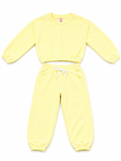 CUTIE PATOOTIE GIRLS CREWNECK FLEECE (2PCS) JOGGING SET