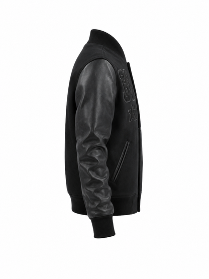 ROKU STUDIO MEN'S STRAIGHT OUT OF DETROIT VARSITY JACKET (#RK6481888)