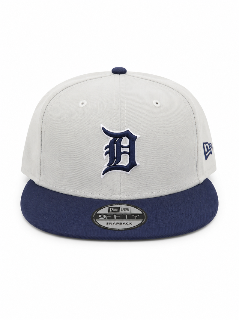 NEW ERA DETROIT TIGERS GREY/NAVY 9FIFTY SNAPBACK CAP