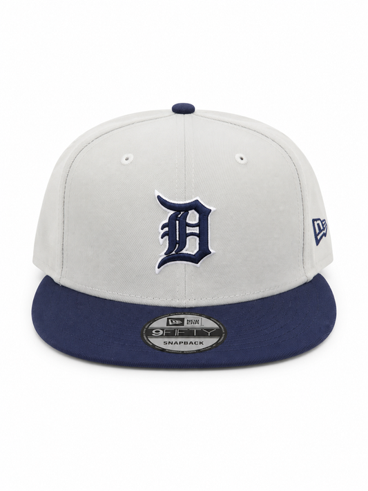 NEW ERA DETROIT TIGERS GREY/NAVY 9FIFTY SNAPBACK CAP