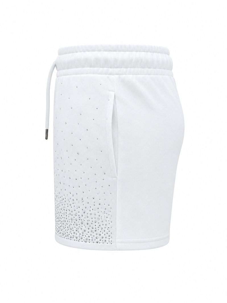 REDFOX WOMEN'S FRENCH TERRY SHORT W/RHINESTONE (PS3636)