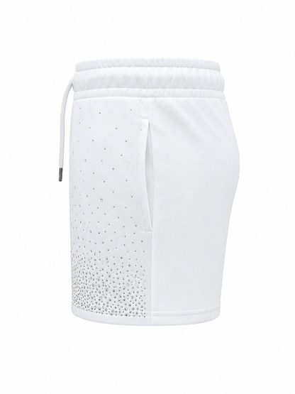 REDFOX WOMEN'S FRENCH TERRY SHORT W/RHINESTONE (PS3636)