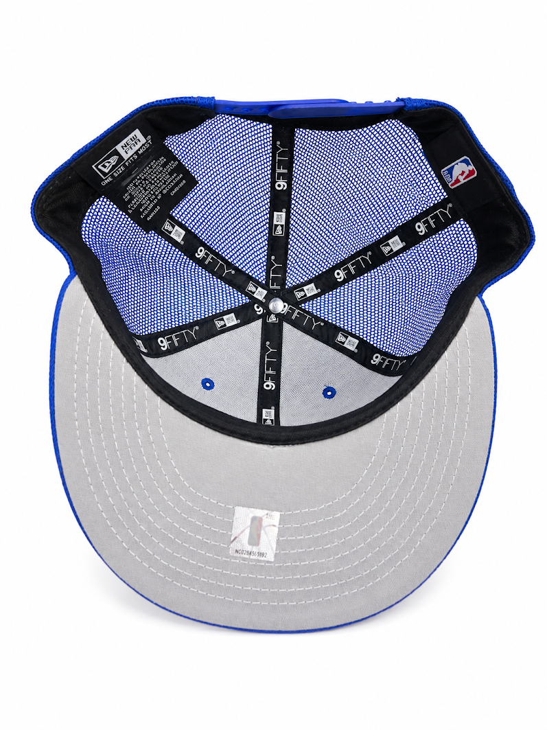 NEW ERA DETROIT PISTONS MESH TRUCKER SNAPBACK CAP