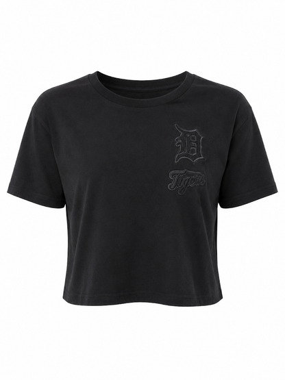 PRO STANDARD WOMEN'S DETROIT TIGERS TRIPLE BLACK BOXY TEE