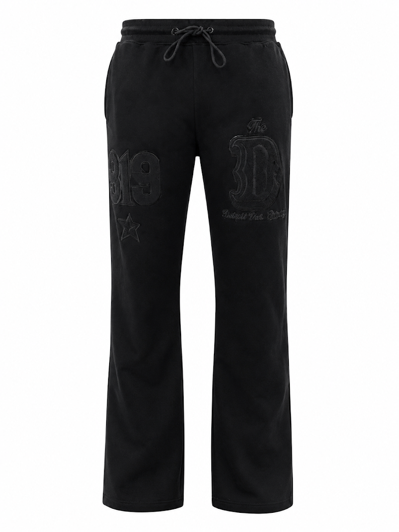 ROKU STUDIO MEN'S DETROIT FLARE STACKED JOGGERS