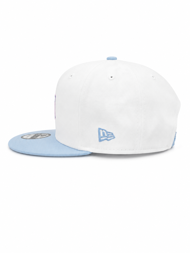 NEW ERA DETROIT TIGERS POWDER BLUE/PINK 9FIFTY SNAPBACK CAP