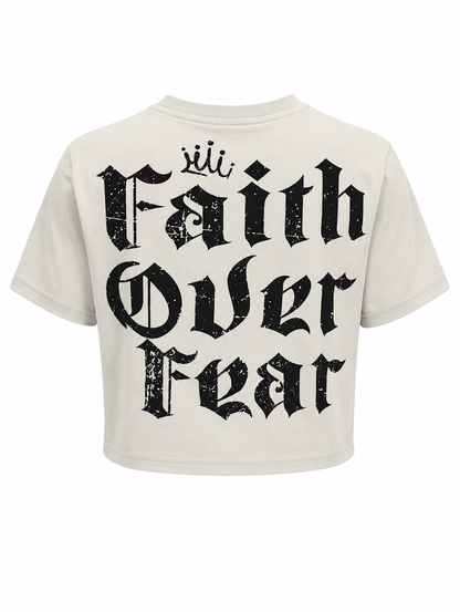 REDFOX WOMEN'S "CROWNED IN FAITH" CROP TEE