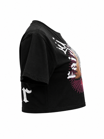 REDFOX WOMEN'S "CROWNED IN FAITH" CROP TEE