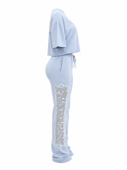 REDFOX MINERAL WASH "FEARLESS" S/S & PANT SET (ST6616P)