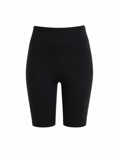 PRO STANDARD DETROIT TIGERS WOMEN'S TRIPLE BLACK BIKER SHORTS