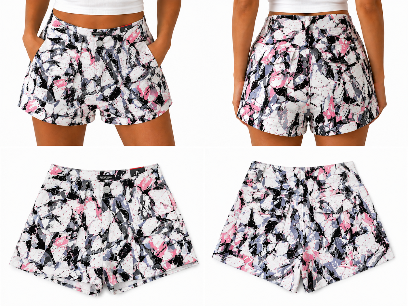 REDFOX TWILL HUNTER WOMEN'S SHORTS W/RHINESTONES-PS9607