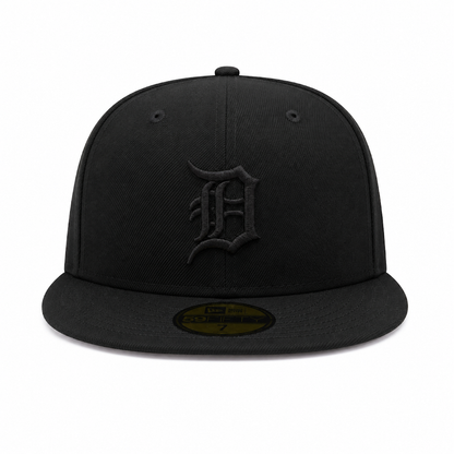 NEW ERA DETROIT TIGERS BLACK 59FIFTY FITTED CAP