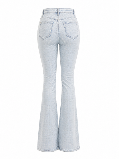 REDFOX WOMEN  ICE DIAMONDS STACKED JEANS (PA1533)